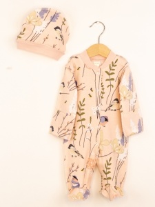 Комплект для девочки Baby Boom КН150/10013-И(Н) Птички на розовом