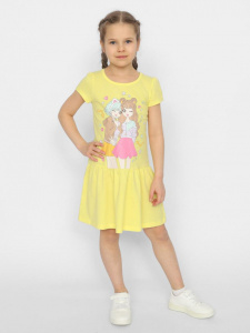 Платье для девочки Cherubino CSKG 63659-30 Желтый