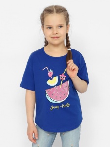 Футболка для девочки CSKG 63651-41 Темно-синий