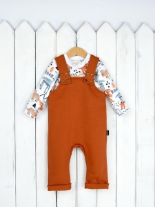 Комплект для мальчика Baby Boom КД375/1 Белый + Терракот