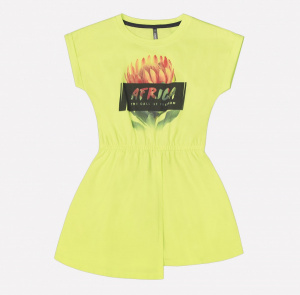 Платье для девочки Crockid КР 5505 лайм1 к207
