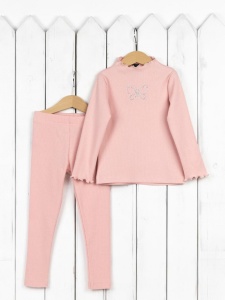 Комплект для девочки Baby Boom КД516/1-К Розово-персиковый Б111