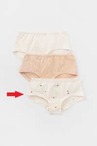 Трусы для девочки Crockid К 1964-3 светлый песок, айвори, пчелки (пчелки)