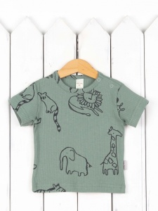 Футболка для мальчика Baby Boom BB Ф88/20-К я736 Сафари на шалфее