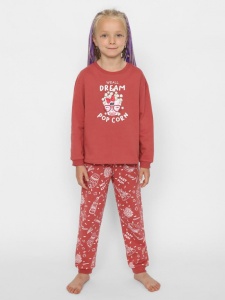 Пижама для девочки CWKG 50151-28 Коралловый