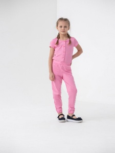 Полукомбинезон для девочки CSKG 90099-27-317 Розовый