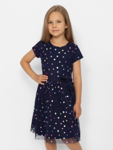 Платье для девочки CWKG 63636-41 Темно-синий